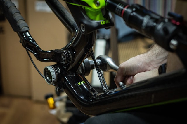 Hands-on bike repair work